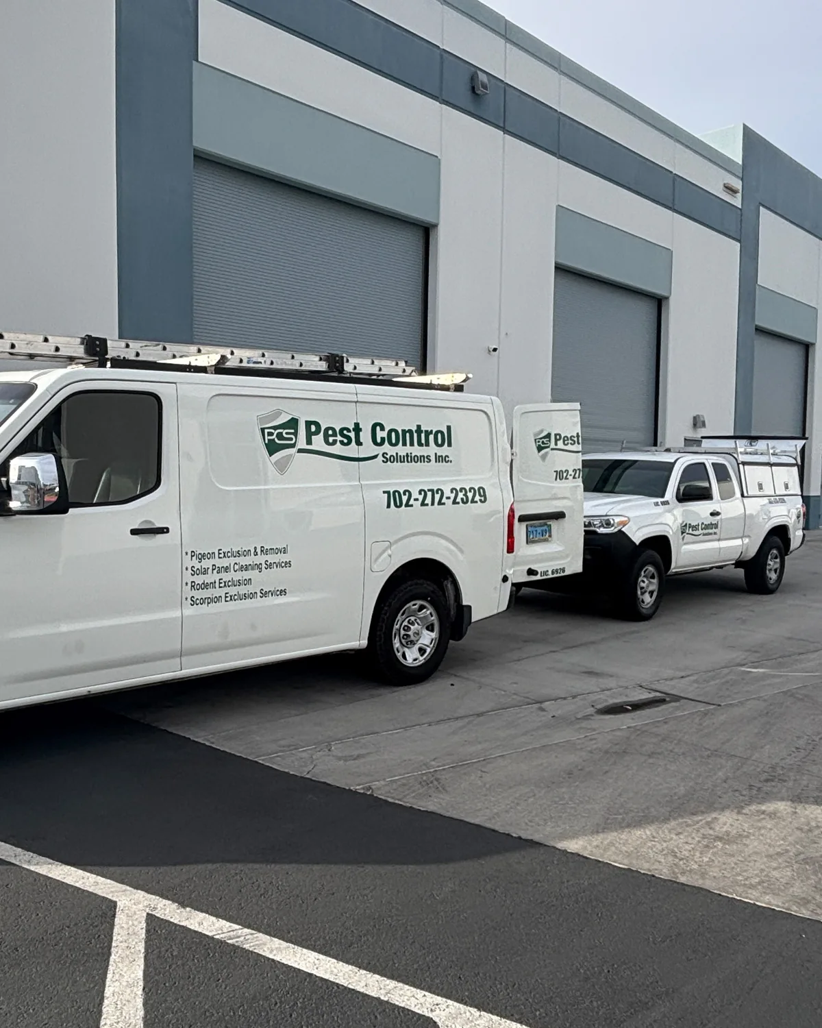 PCSI technician servicing a Las Vegas commercial property